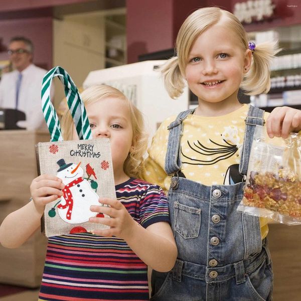 Decoraciones navideñas Bolsa de regalo decorativa Caramelo de mano Una noche para niños