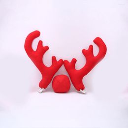 Kerstdecoraties Design Creative Auto Car Costume Decoratie Volledige set met 2 geweien 1 rendierneuspiegroverdeksels Drop