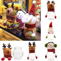 Décorations de Noël DIY 2021 Boîte de bouteille de bonbons Boîte de rangement Porte-pot Conteneur Cadeau de Noël pour enfants Decor1267y