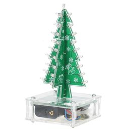 Décorations de Noël DIY coloré facile à fabriquer - Arbre de Noël en acrylique avec musique - Kit d'apprentissage électronique - Décorations de Noël 221123