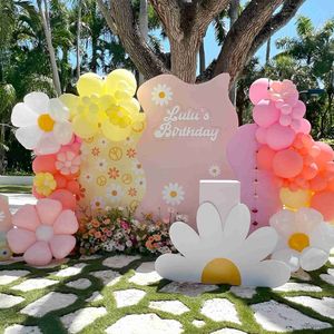 Kerstversiering DIY Daisy Daisy Thema Feestdecoratie Achtergrond Baby Douche Meisje Prinses Verjaardagsfeestje Bruiloft Decor Karton