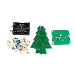 Kerstdecoraties Diy Electronic Tree 3 Color knipperende elektrische thuisjaar feestdecoratie gloeiende ornamenten kit