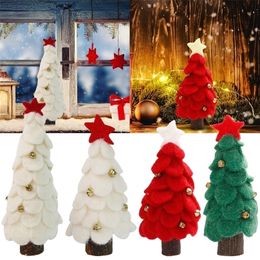 Décorations de noël bricolage feutre arbre bonhomme de neige avec ornements faux enfants jouets fête décoration année # t2p 220908