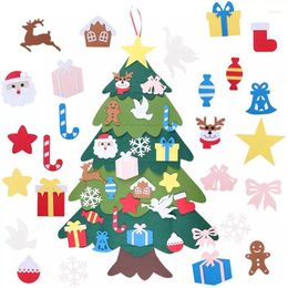 Kerstdecoraties Diy Filt Tree Year Gifts Kids Toys For Year's Wall Hanging Door Home Party Decoratie
