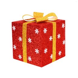 Decoraciones navideñas Cajas de regalo DIY Caja debajo de la falda del árbol Adorno Fiesta navideña interior Patio de casa
