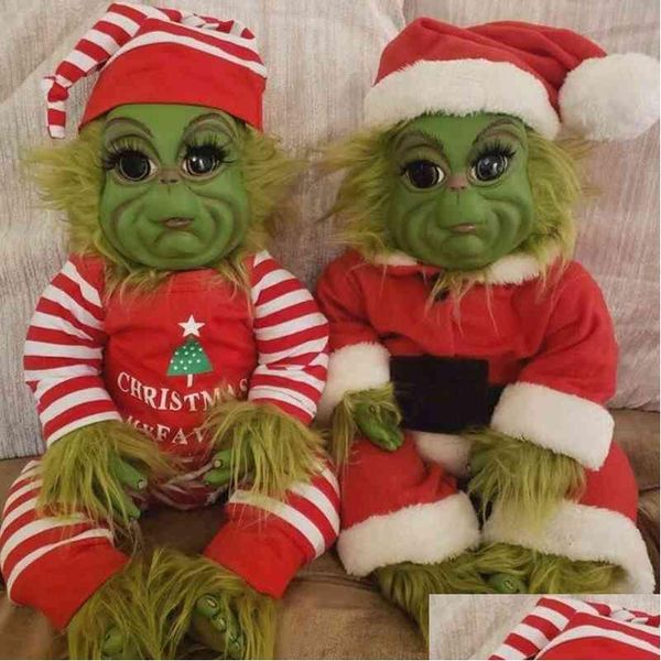 Decoraciones navideñas Muñeca Linda Navidad Relleno Peluche Juguete Regalos de Navidad para niños Decoración del hogar En stock 3 211223 La mejor calidad Drop de Dhbul