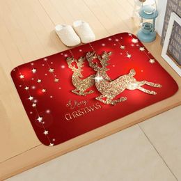 Tapis de porte décoratif de noël, tapis d'extérieur, joyeux pour la maison, ornement de noël 2023, année 2024