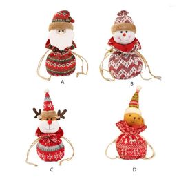Kerstdecoraties Draaiing SACK FUIT KUST MET MET EXQUISITE 3D SANTA CAUS SNOEMMAN ELK BEER GOEDE BAG Decoratie