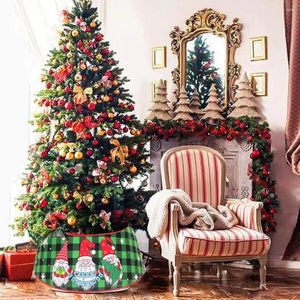 Kerstversiering Duurzame Boomkraag Feestelijke Kerstman Kabouterriem Print Vakantie Binnendecoratie Kerstringbasis