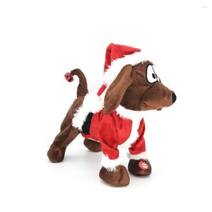 Kerstdecoraties Elektrische pluche hondenmuziek dansen puppy poppen kinderen cadeau jongens meisjes speelgoed