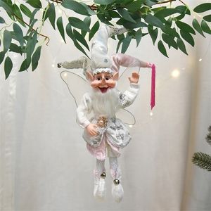 Kerstdecoraties elf pop speelgoed hanger ornamenten decor hangen aan plank staande decoratie navidad jaar geschenken 220908