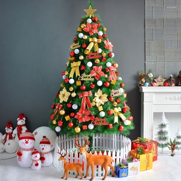 Décorations de noël cryptées arbre de luxe ensemble année 1.5m 1.8m famille cadeaux artificiels pour enfants Navidad décor à la maison 50