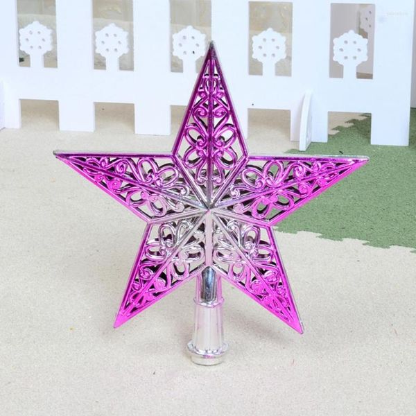 Les décorations de Noël améliorent l'atmosphère belle décoration d'étoile de sommet d'arbre 3D pour la maison