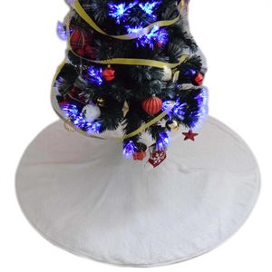 Decoraciones navideñas Falda de árbol de piel sintética de terciopelo PV extra grande de 48 