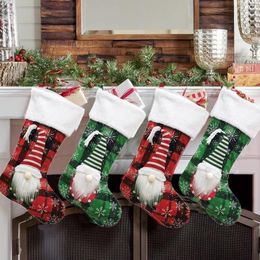 Adornos navideños muñeco sin rostro bolsa de regalo calcetines Merry Tree para el hogar adornos navideños colgante al por mayor