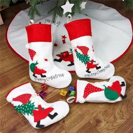 Kerstdecoraties Gezichtsloze pop kous gnome elf sokken Santa Sack Kinderen Geschenktas Decoratie Noel Navidad