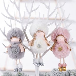 Kerstdecoraties Gezichtsloze kabouter Santa Xmas Tree hangende ornament gebreide Claus Doll Decoratie voor huizen hangschade navidad