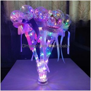 Décorations de Noël Fairy Stick Wave Ball Magic Sparkling Pouss