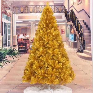 Adornos navideños Primera fábrica Directo 2.1 M / 2.4M Árbol dorado Regalo decorado