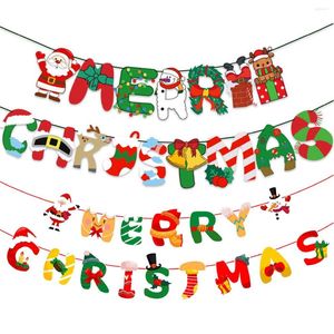 Kerstdecoraties Vlagbanner voor thuishangende drop -ornamenten 2023 Kerstdecorjaar