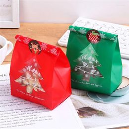 Decorazioni natalizie per la casa 2022 Navidad Merry Baking Packaging Bag Scatole di caramelle Sacchetti regalo albero fiocco di neve