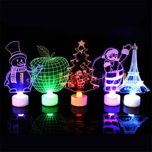 Décorations De Noël Pour La Maison De Mode De Noël Décor Ornements Coloré Veilleuse LED Décoratif Arbre De Noël Décorations KY98