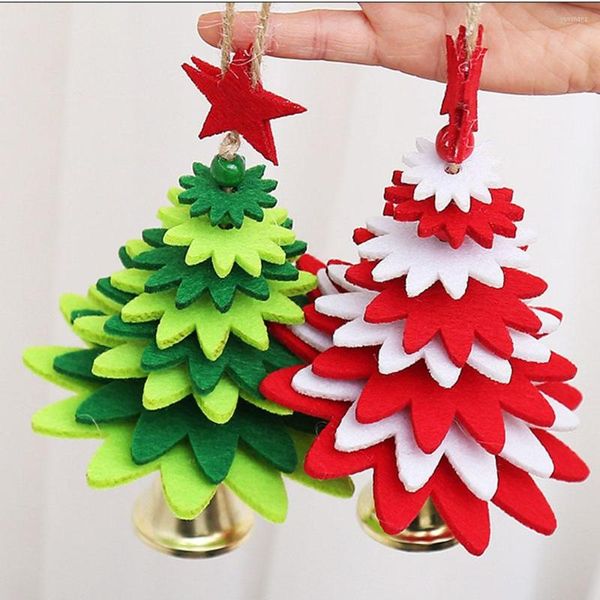 Décorations de Noël pour la maison Jingle Bells Tree Bell Ornements Bauble Supplies Kids Gift Year