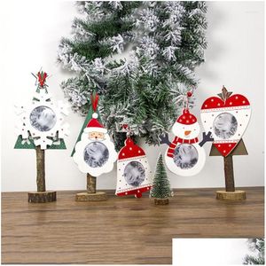 Kerstversiering Voor Huis Noel 2022 Jaar Po Frame Hanger Ornament Boom Hangend Diy Craft Decor Kerst Xmas Drop Delivery Tuin F Dhswf