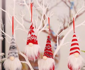 Décorations de noël pour la maison, pendentifs, ornements d'arbre de noël, poupée suspendue, artisanat, fournisseur, cadeau pour enfants XY457