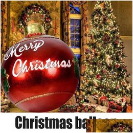 Kerstversiering Cadeau 60 Cm Groot Jaar Pvc Ballen Boom Nieuwe Kerst Kerst Voor Thuis Outdoor Opblaasbaar Speelgoed 2022 G220925 Drop Leveren Dh327