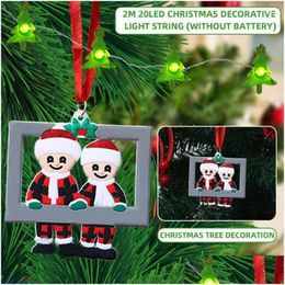 Kerstversiering Cadeau-ideeën Boomhangers Decoratie Koperdraad Lantaarn Kerstmanhanger Energiezuinig Schattig Drop Delivery Home G Ot60B