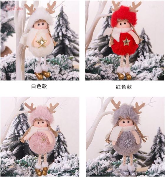 Decoraciones de Navidad Regalos Suecos Santa Gnomo Handme Grey Gray Plush Molls Lindos adornos Escandinavos Tomte Festival Decoración Xmas 5