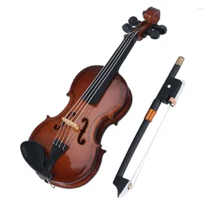 Décorations de noël cadeaux violon instrument de musique Miniature avec étui 8x3cm