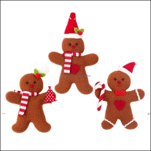 Kerstdecoraties Gingerbread Man Hangdecoratie Cookie Doll Plush Santa Tree Widget Ornamenten Kerstmisbenodigdheden door Sea Pae11169 Oti1y