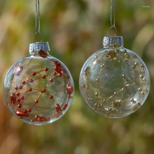 Décorations de Noël en verre pendant arbre maternelle du centre commercial de magasinage