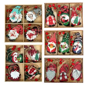 Kerstversiering Gnome Houten Hanger Vrolijk Voor Thuis Cristmas Ornament Kerstcadeau Navidad Gelukkig Jaar 2024 230907