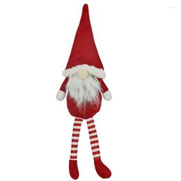Kerstdecoraties Gnomes Doll Zweedse gevulde schattige feestdagen met grijs groene en rode trol ornamentenschristmas