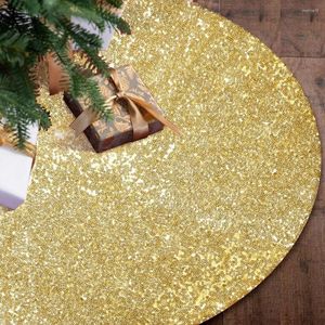 Kerstversiering Goud Pailletten Boom Rokken Home Decor Basis Cover Mat Ornament Nieuwigheden Jaar Kunstmatige Grote Deken