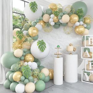 Kerstversiering Groene Ballon Slinger Boog Kit Jungle Safari Verjaardagsfeestje Decor Kinderen Jongen Baby Douche Ballonnen Bruiloft Benodigdheden 231027