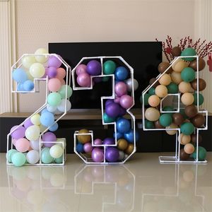 Décorations de Noël GreeOn 40 pouces 3D PVC Tuyau Mosaïque Ballon Numéro Cadre 220916