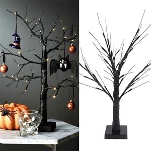 Décorations de Noël Halloween Décor LED Birch Tree Light Party Ornements Suspendus pour La Maison Table Enfants Cadeau Lampe 221109