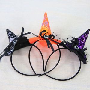 Kerstdecoraties Halloween hoofdband heksenhoed haarhoep kopstuk voor kostuumfeest1