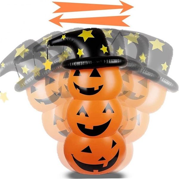 Décorations de Noël Halloween Gonflable Citrouille Tumbler Orange Party Décoration Props Mignon Dessin Animé Bonhomme de Neige 220829