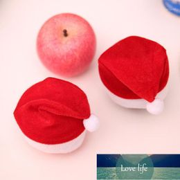 Kerstversieringen Hoeden Eve Mini Diner Party Fles Red Covers voor Kids Geschenken Kleine Hoed Xmas Home Decoration1