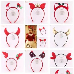 Kerstversiering Hoofdband Hertengewei Duivel Hoorn Cartoon Haarbanden Kinderen Adts Haar Feestjurk Kerst Halloween Navidad1314X Dr Dhe2J