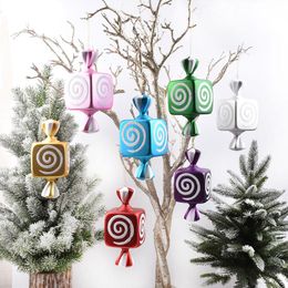 Kerstdecoraties Heidi Candy Ornaments 20 cm geëlektroplateerde geschilderde scène Layout Decoratie Kleur Props Single
