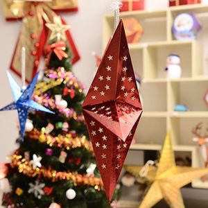 Décorations de Noël Creux étoile lune Laser pentagramme Pend Noël Arbre de Noël Décorations Suspendues porche pend Home Decor Ornement