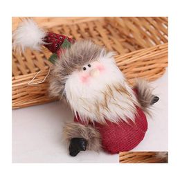 Kerstdecoraties Home Hangende decor Santa Claus Doll Toy Tree Presenteer decoratie voor drop levering tuin Feestelijke feestartikelen DHJ5L