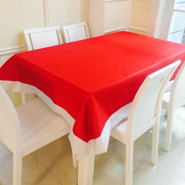 Décorations de Noël Hoomall Nappe Rouge Décoration de la Maison Cuisine Année Cadeaux 132cmx78cm