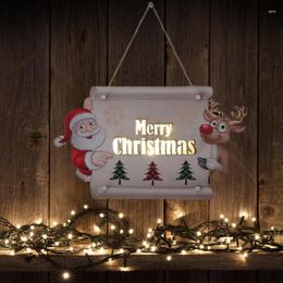 Décorations de Noël Numéro de maison Décoration de Noël Porte Cintre Signe LED Lumières Fête Année Vacances Fournitures Accessoires Tentures Murales
